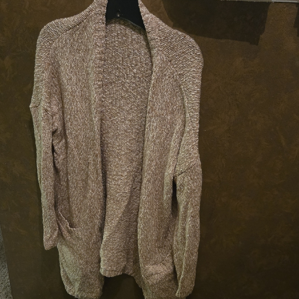 Ruby Moon Women's Elegant Tan Cardigan